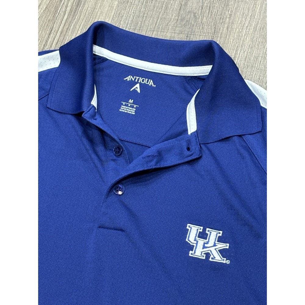 Antigua University Of Kentucky Polo Shirt Men's Medium Wildcats Embroidered